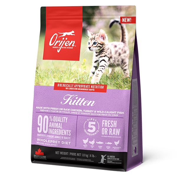 ORIJEN Kitten 1.8kg front left of bag