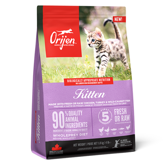 ORIJEN Kitten 1.8kg front right of bag